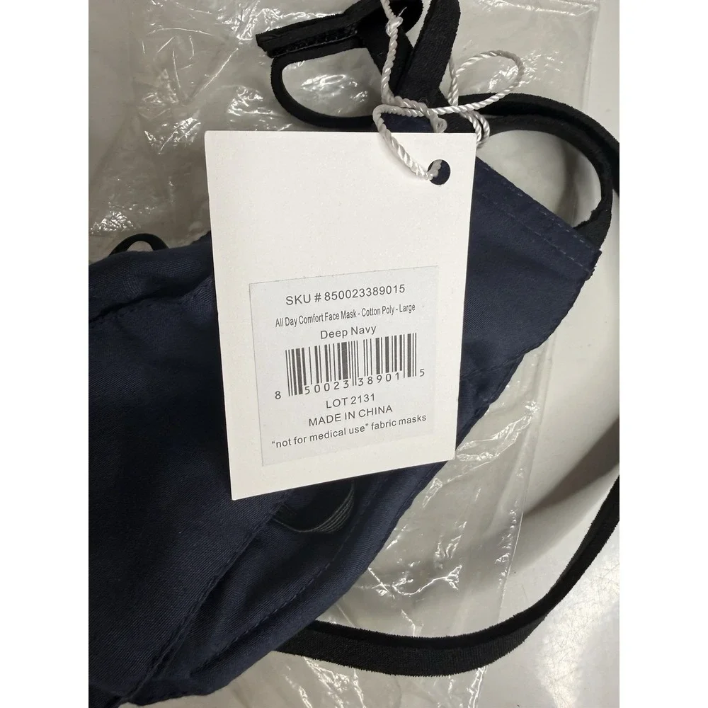 Lo And Sons Reusable Face mask Navy And Black Scrubs